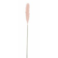 Mica Decorations pluimgras losse steel/tak - pastel roze - 104 cm - decoratie kunst pluimen   -