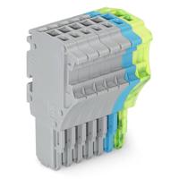 WAGO 2020-107/000-038 Connector, female Grijs, Blauw, Groen, Geel 25 stuk(s)