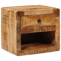 Wandkastje met lade Bruin 40 x 30 x 36 cm massief mangohout