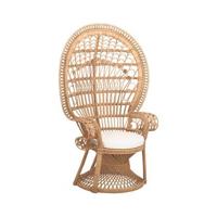 sweeek - Vintage rotan fauteuil, B 110 x D 60 x H 150cm sweeek - Vintage rotan fauteuil, B 110 x D 60 x H 150cm