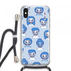 Gezichtjes: iPhone XS Max Transparant Hoesje met koord