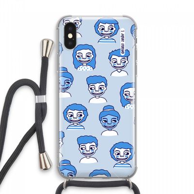 Gezichtjes: iPhone XS Max Transparant Hoesje met koord