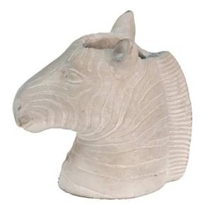 Clayre & Eef Bloempot Zebra 16x10x15 cm Grijs Steen Bloempot binnen