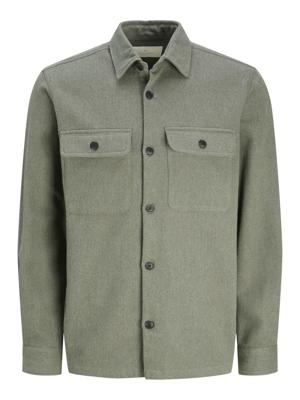 J&j Premium Jprraymond Melange Solid Ls Overshirt Sn 12263645 Overshirt Cypress Comfort Fit