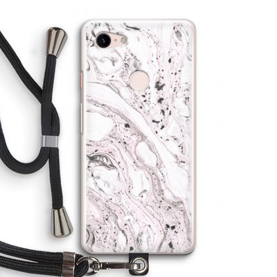 Mengelmoes: Pixel 3 Transparant Hoesje met koord