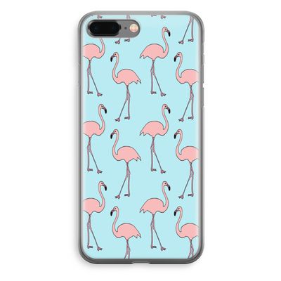 Anything Flamingoes: iPhone 8 Plus Transparant Hoesje