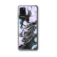 Pastel zwart: Samsung Galaxy A31 Transparant Hoesje Pastel zwart: Samsung Galaxy A31 Transparant Hoesje
