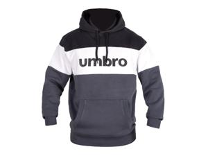 UMBRO Heren hoodie (XL, Zwart/wit/donkerblauw)