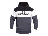 UMBRO Heren hoodie (XL, Zwart/wit/donkerblauw)