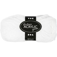 Creativ Company Acrylgaren, wit, 50gr, 80m