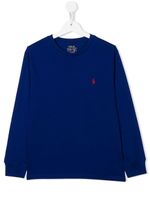 POLO RALPH LAUREN KIDS t-shirt à logo brodé - Bleu - thumbnail