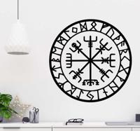 Muursticker viking kompas