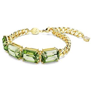 Swarovski 5671581 Armband Millenia Octagon goudkleurig-groen 19 cm