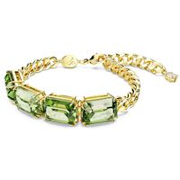 Swarovski 5671581 Armband Millenia Octagon goudkleurig-groen 19 cm - thumbnail