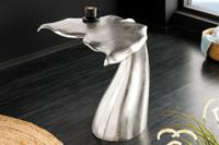 Design Bijzettafel WILDLIFE Whale Fin 60cm zilver metaal handgemaakt - 44842