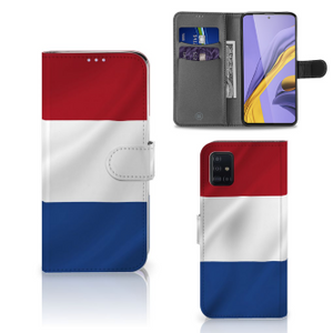 Samsung Galaxy A51 Bookstyle Case Nederlandse Vlag