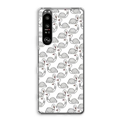 Zwanen: Sony Xperia 1 III Transparant Hoesje