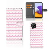 Samsung Galaxy A22 4G | M22 | Telefoon Hoesje | Waves Roze