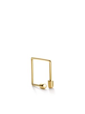 Shihara boucle d'oreille Twist Square 01 en or 18ct