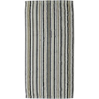 Cawö Cawö Lifestyle Streifen Handdoek 7048 Kiezelsteen-37 50x100