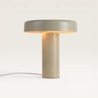 Tafellamp Arcena crema - Paddenstoel lamp in gebroken wit van metaal voor binnen - Zonder lichtbron