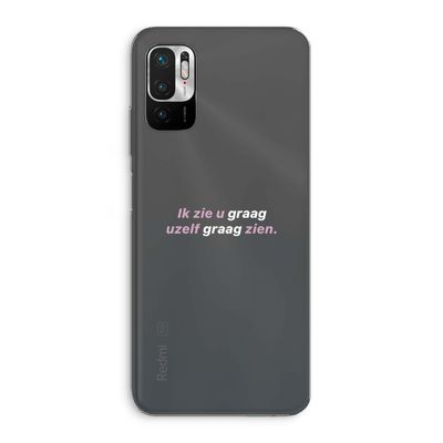 uzelf graag zien: Xiaomi Redmi Note 10 5G Transparant Hoesje