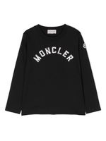 Moncler Enfant t-shirt à manches longues - Noir