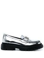 Bally mocassins Gioia en cuir épais - Argent