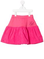 Emporio Armani Kids minijupe évasée à logo brodé - Rose