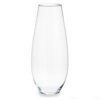 Bloemenvaas van glas 17 x 39 cm - Vazen - thumbnail