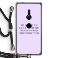 Regenboog: Sony Xperia XZ2 Transparant Hoesje met koord