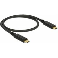 Delock 83042 USB 3.1 Gen 2 (10 Gbps) kabel Type-C naar Type-C 0,5 m PD 3 A E-Marker