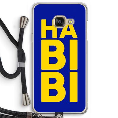 Habibi Blue: Samsung Galaxy A3 (2016) Transparant Hoesje met koord