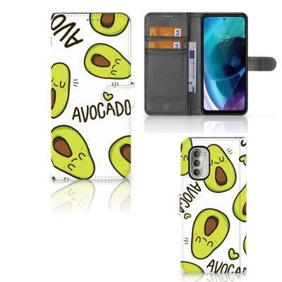 Motorola Moto G51 5G Leuk Hoesje Avocado Singing | Portemonnee hoesje
