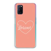 Forever heart: Oppo A72 Transparant Hoesje