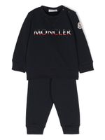 Moncler Enfant survêtement à logo imprimé - Bleu - thumbnail