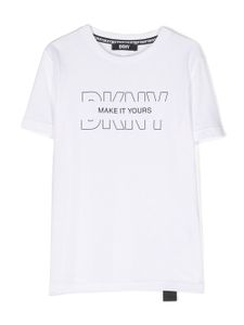 Dkny Kids t-shirt en coton à logo imprimé - Blanc