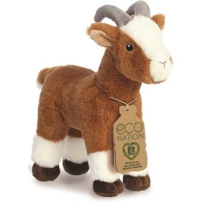Aurora Eco Nation Pluche geit - knuffeldier - 27 cm - boerderijdieren thema