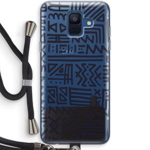 Marrakech print: Samsung Galaxy A6 (2018) Transparant Hoesje met koord