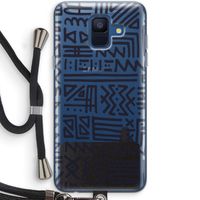 Marrakech print: Samsung Galaxy A6 (2018) Transparant Hoesje met koord