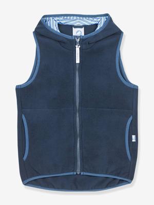 Fleece kindervest POPPELI FINKID, zip-in binnenjas marineblauw