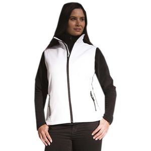 Softshell outdoor bodywarmer wit voor dames