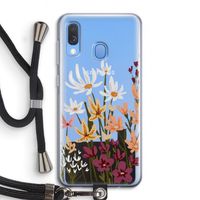 Painted wildflowers: Samsung Galaxy A40 Transparant Hoesje met koord