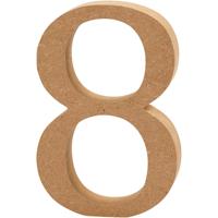 Creativ Company Cijfer 8 mdf 8cm, 1st.