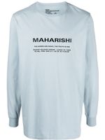 Maharishi t-shirt à logo imprimé - Bleu - thumbnail