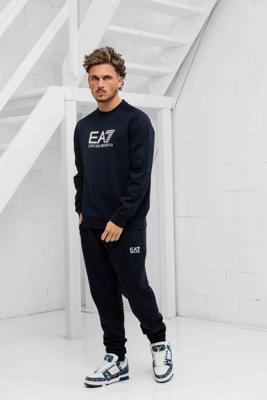 EA7 Emporio Armani 6DPV64 Trainingspak Heren Donkerblauw - Maat XS - Kleur: DonkerblauwWit | Soccerfanshop