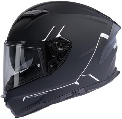 SPEC-X Helmet sx-82.03/r2 black matt/grey m pin rea