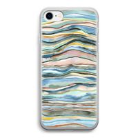 Watercolor Agate: iPhone SE 2020 Transparant Hoesje