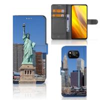 Xiaomi Poco X3 | Poco X3 Pro | Flip Cover | Vrijheidsbeeld Xiaomi Poco X3 | Poco X3 Pro | Flip Cover | Vrijheidsbeeld