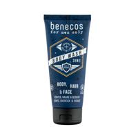 Benecos natural beauty Bio for men only body, hair & face wash 250 Milliliter